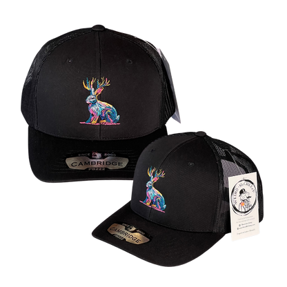 Jackalope Embroidered - Trucker Hat