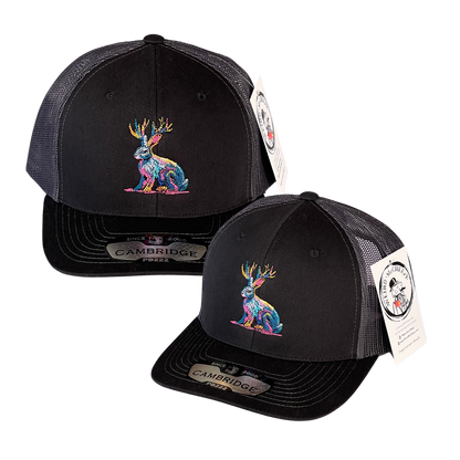 Jackalope Embroidered - Trucker Hat