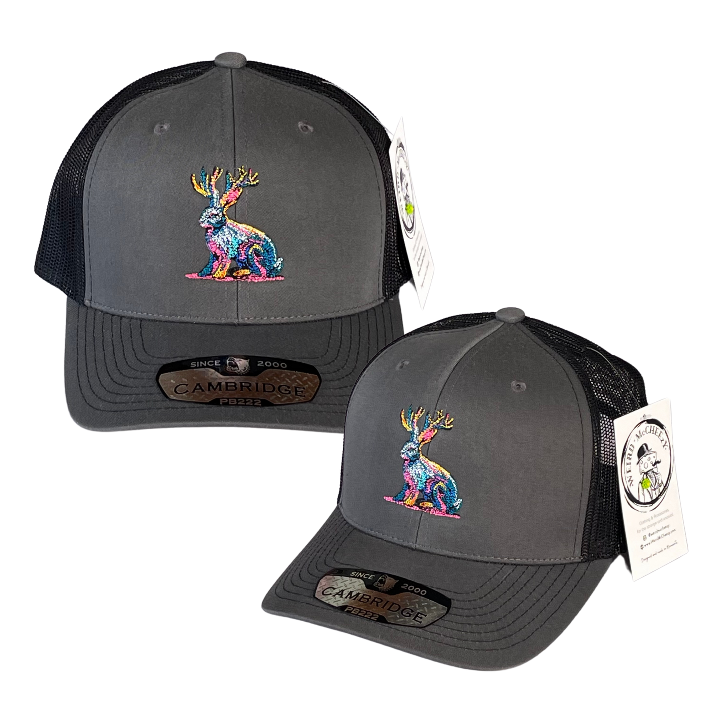 Jackalope Embroidered - Trucker Hat